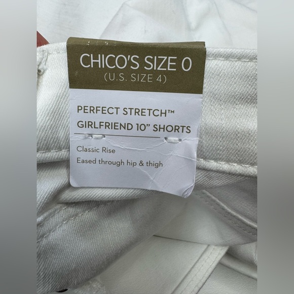 NWT Chico's 10” Perfect Stretch Girlfriend Jean Shorts Size 4 - Picture 8 of 8